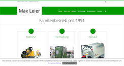 Desktop Screenshot of max-leier.de