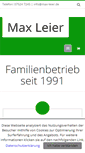 Mobile Screenshot of max-leier.de