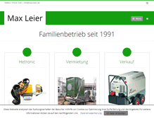 Tablet Screenshot of max-leier.de